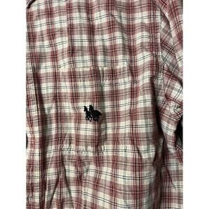 Bit & Bridle Shirt Women's Extra Large XL Multi-color Plaid Horse Riding Western